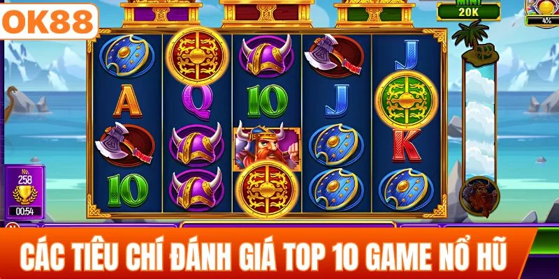 Các tiêu chí đánh giá top 10 game nổ hũ